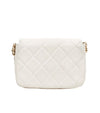 CHANEL White Quilted CC Pearl Chain Shoulder Bag 68418 160735519 [P]