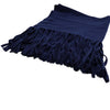 Burberry Navy Wool Cashmere Blend Scarf 3995018 160769018 [P]