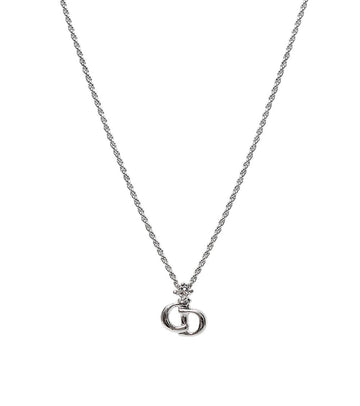 Dior Cubic CD Silver Necklace 58365 160785657 [P]