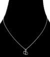 Dior Cubic CD Silver Necklace 58365 160785657 [P]