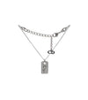 Dior Cubic Plate Silver Bracelet 67667 160786194 [P]