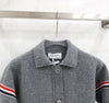 Thom Browne Wool Cashmere Cotton Loopback Work Jacket Light Gray 146759005 [P]