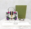 Gucci Embroidered Flower Three-Line Top Handle Shoulder Bag 154662274 [P]