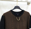 LOUIS VUITTON マイクロダミエインサート半袖Tシャツ 1AFPFS 141632776 [P]