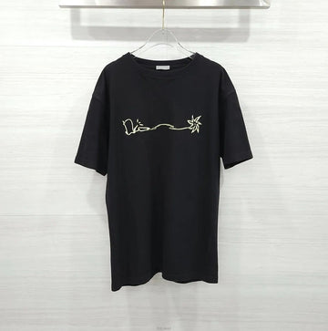 DIOR Kaktus Jack Black Logo T-Shirt 283J685C0554 158416987 [P]
