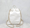CHANEL バックパック スモール ホワイト ゴールド チップ AS3859 153618057 [P]
