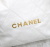CHANEL バックパック スモール ホワイト ゴールド チップ AS3859 153618057 [P]
