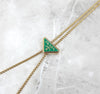 Prada New Triangle Logo Green Phone Pouch Leather Mini Chain Bag 154662268 [P]