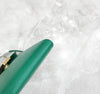 Prada New Triangle Logo Green Phone Pouch Leather Mini Chain Bag 154662268 [P]
