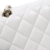 CHANEL Weiße Mittelgröße Kaviar Klassische Tasche Doppelklappe 67286 160841738 [P]