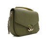CHANEL Green Caviar Half Half Flap Top Handle Tote Bag with Chain Shoulder Strap A93660 160867708 [P]