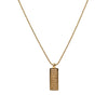 DIOR Cubic Oblique Plate Gold Necklace 68788 160964197 [P]