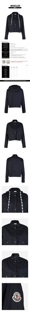 Moncler Women's Logo Patch Hooded Jacket Navy 2F00002 599MW 778 160954436 [P]