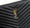 SAINT LAURENT Matelassé Leder Riemen Clutch 440222 145927500 [P]