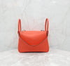 HERMES リンディ 26 エバーカラー オレンジフィールド シルバー刻印 155897095 [P]