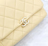 CHANEL Yellow Melody Flapback Caviar New Chip AS3103 139102953 [P]