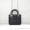 DIOR レディ ミニバッグ ブラック カナージュ シルバーラムスキン M0505ONGE 161270047 [P]