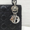 DIOR レディ ミニバッグ ブラック カナージュ シルバーラムスキン M0505ONGE 161270047 [P]