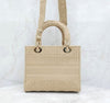Dior Lady Medium Cannage Embroidery Beige M0565OREY 146989508 [P]