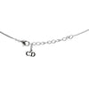 Dior Cubic Oblique Plate Silver Necklace 68747 161285161 [P]