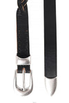 Our Legacy Black Leather 2CM Braided Belt A42382BB 128751667 [P]