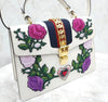 GUCCI フラワー刺繍スリーライントップハンドルショルダーバッグ 154662274 [P]