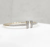 Tiffany & Co Pavé Diamond Wire Bangle Bracelet M 73122376 155746586 [P]