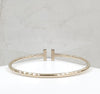 Tiffany & Co Pavé Diamond Wire Bangle Bracelet M 73122376 155746586 [P]