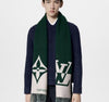 Louis Vuitton Graphic Dual Muffler MR3273 Dark Green 151527368 [P]