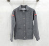 THOM BROWNE ウールカシミアコットンループバッグワークジャケット ライトグレー 146759005 [P]