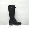 Prada Brushed Leather Nylon Lace-Up Boots 162194011 [P]