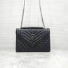 Saint Laurent Envelope Quilted Leather Chain Shoulder Bag Medium 600185 158038946 [P]