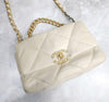 CHANEL ミディアム チェーン フラップ バッグラムスキン ベージュ 30番台 AS1160 156565578 [P]