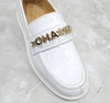 CHANEL Initial Painted Chain Loafer White G37430 156700984 [P]