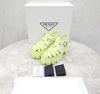 Prada Triangle Logo Rubber Sandals Pistachio Green 1X853M 140784036 [P]