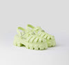 Prada Triangle Logo Rubber Sandals Pistachio Green 1X853M 140784036 [P]
