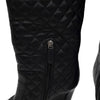 CHANEL Patent Leather Quilted Long Boots G28698 162846494 [P]
