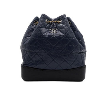 CHANEL Gabrielle Small Backpack in Navy Calfskin A94485 163155388 [P]