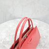 Prada Pink Triangle Logo Brush Leather Tote Bag 5502 163154860 [P]