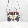 GUCCI Blumenstickerei Dreistreifen Top-Handle Schultertasche 8568 163154752 [P]