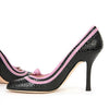 DSQUARED2 6504 BLACK Pumps mit lila Innenfutter 162545206 [P]