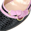 DSQUARED2 6504 BLACK Pumps mit lila Innenfutter 162545206 [P]
