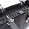 Dior Black Leather Cannage Medium Tote Bag and Shoulder Bag PEB44551 152894096 [P]
