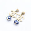 CHANEL Pearl Drop Earrings AB0782 19 Season Stripe 152895906 [P]