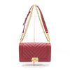 CHANEL ボーイラムスキンシェブロンミディアムフラップチェーンショルダーバッグ A67086 152894113 [P]