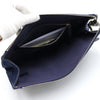 CHANEL Denim White Stitch Quilted Gold Button Multi Pocket Clutch Bag AP1016 41431 152893973 [P]