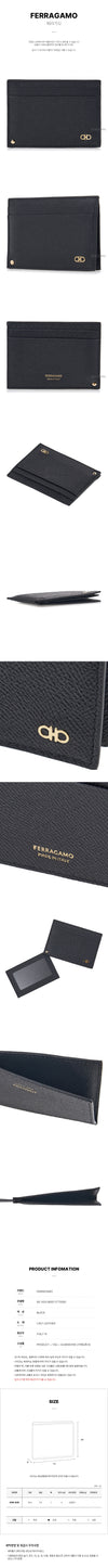 SALVATORE FERRAGAMO Gancini Kartenetui NERO 0775660 SS25 1455 134049281 [P]