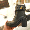GUCCI Matelassé Damenstiefel 719849 AAA5W Leder Schwarz Luxus Damenschuhe 129137350 [P]