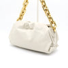 Bottega Veneta White Leather Gold Chain Shoulder Bag 620230 152893317 [P]
