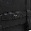Gucci Black Leather Silver Tone Logo Medium Buckle Men's Briefcase Tote Bag and Shoulder Bag 794911 152892903 [P]